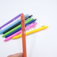 1 Piece Solid Color Learning Plastic Preppy Style Ballpoint Pen main image 4