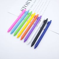 1 Piece Solid Color Learning Plastic Preppy Style Ballpoint Pen main image 3
