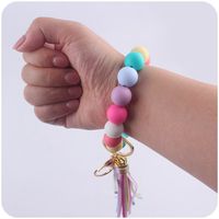 Beach Modern Style Round Silica Gel Beaded Women's Bracelets main image 5