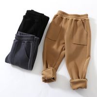 Sports Solid Color Polyester Boys Pants main image 5