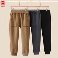 Sports Solid Color Polyester Boys Pants main image 4