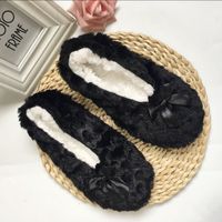 Women's Casual Bow Knot Round Toe Cotton Slippers main image 2