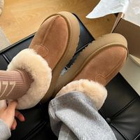Women's Streetwear Solid Color Round Toe Snow Boots main image 1