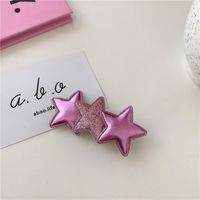 Elegant Lady Pentagram Pu Leather Hair Clip sku image 3