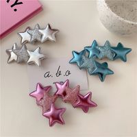 Elegant Lady Pentagram Pu Leather Hair Clip main image 4