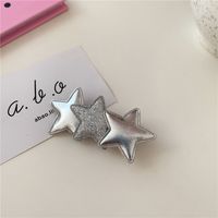 Elegant Lady Pentagram Pu Leather Hair Clip sku image 1