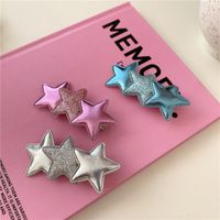 Elegant Lady Pentagram Pu Leather Hair Clip main image 2