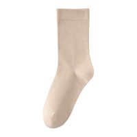 Women's Casual Solid Color Nylon Cotton Mesh Crew Socks A Pair sku image 10