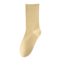 Women's Casual Solid Color Nylon Cotton Mesh Crew Socks A Pair sku image 9