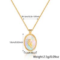 Vacation Simple Style Commute Rose Sterling Silver Plating Inlay Shell 18k Gold Plated White Gold Plated Pendant Necklace main image 4