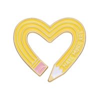 Simple Style Heart Shape Alloy Plating Unisex Brooches main image 2