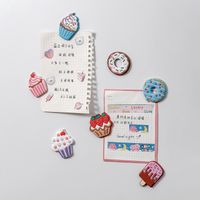 Cute Sweet Classic Style Ice Cream Cake Pvc Stainless Steel Silica Gel Refrigerator Magnet Artificial Decorations main image 3