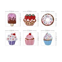 Cute Sweet Classic Style Ice Cream Cake Pvc Stainless Steel Silica Gel Refrigerator Magnet Artificial Decorations sku image 1