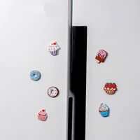 Cute Sweet Classic Style Ice Cream Cake Pvc Stainless Steel Silica Gel Refrigerator Magnet Artificial Decorations main image 4