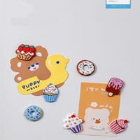 Cute Sweet Classic Style Ice Cream Cake Pvc Stainless Steel Silica Gel Refrigerator Magnet Artificial Decorations main image 7
