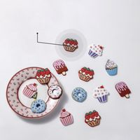 Cute Sweet Classic Style Ice Cream Cake Pvc Stainless Steel Silica Gel Refrigerator Magnet Artificial Decorations main image 6