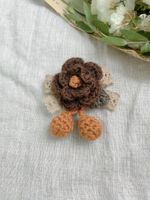 Elegant Simple Style Flower Yarn Women's Brooches sku image 2