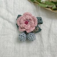 Elegant Simple Style Flower Yarn Women's Brooches sku image 3