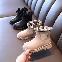 Girl's Streetwear Solid Color Round Toe Sock Boots main image 5
