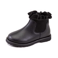Girl's Streetwear Solid Color Round Toe Sock Boots main image 3