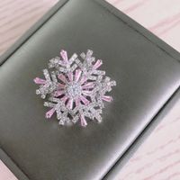 Vintage Style Snowflake Copper Plating Women's Brooches sku image 3