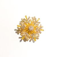 Vintage Style Snowflake Copper Plating Women's Brooches sku image 8
