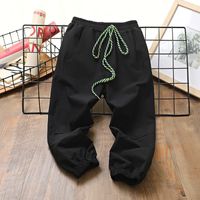 Sports Solid Color Nylon Boys Pants main image 3