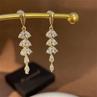 1 Pair Simple Style Classic Style Korean Style Solid Color Alloy Drop Earrings main image 3