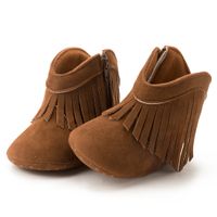 Kid's Casual Solid Color Round Toe Classic Boots sku image 1