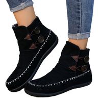 Women's Vintage Style Solid Color Round Toe Martin Boots main image 4