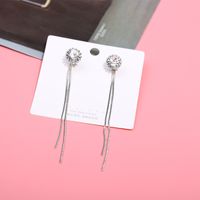 1 Pair Simple Style Classic Style Round Star Snowflake Inlay Alloy Rhinestones Drop Earrings main image 4