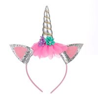 Cute Sweet Unicorn Cloth Hair Band sku image 3