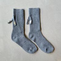 Frau Einfacher Stil Einfarbig Baumwolle Crew Socken Ein Paar sku image 2