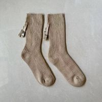 Frau Einfacher Stil Einfarbig Baumwolle Crew Socken Ein Paar sku image 4