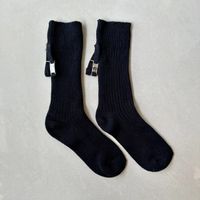 Women's Simple Style Solid Color Cotton Crew Socks A Pair sku image 1