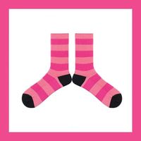 Women's Simple Style Stripe Cotton Jacquard Crew Socks A Pair sku image 1