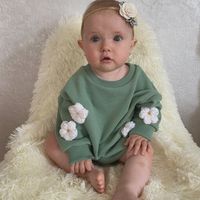 Casual Clouds Cotton Baby Rompers main image 3