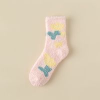 Women's Sweet Cartoon Star Flower Polyester Jacquard Crew Socks A Pair sku image 10