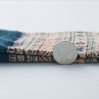 Unisex Japanese Style Geometric Color Block Cotton Wool Crew Socks A Pair main image 3
