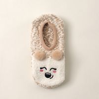 Women's Japanese Style Animal Cartoon Acetate Fibre Coral Fleece Ankle Socks A Pair sku image 3