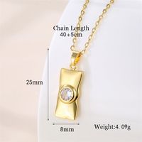 Stainless Steel Titanium Steel 18K Gold Plated Vintage Style Plating Inlay Round Heart Shape Snowflake Zircon Pendant Necklace sku image 2
