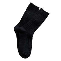 Women's Japanese Style Solid Color Argyle Wool Crew Socks A Pair main image 4