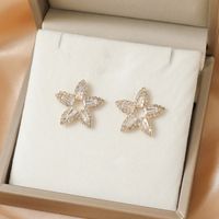 1 Pair Vintage Style Leaf Heart Shape Rhombus Tassel Plating Inlay Copper Zircon Drop Earrings sku image 2