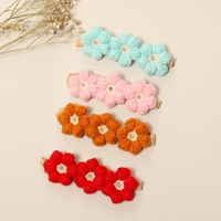 Cute Sweet Flower Knit Hair Band main image 3