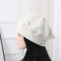 Women's Basic Simple Style Solid Color Eaveless Wool Cap sku image 3