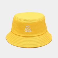 Unisex Basic Simple Style Letter Embroidery Wide Eaves Bucket Hat sku image 1