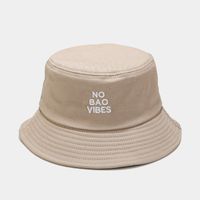 Unisex Basic Simple Style Letter Embroidery Wide Eaves Bucket Hat sku image 2