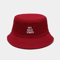 Unisex Basic Simple Style Letter Embroidery Wide Eaves Bucket Hat sku image 5
