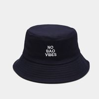 Unisex Basic Einfacher Stil Brief Stickerei Breite Traufen Bucket Hat sku image 6