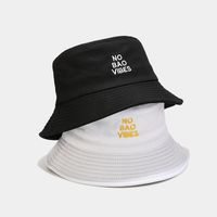 Unisex Basic Simple Style Letter Embroidery Wide Eaves Bucket Hat main image 1
